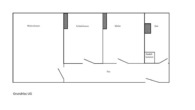Grundriss der Wohnung - Ihr neues Zuhause – sehr schöne 2 Zimmerwohnung in Wuppertal-Barmen