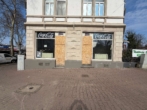 Hausansicht - 92 m² Gewerbefläche in Ecklage Mörfelder Landstr /Schweizer Str – veredelter Rohbau, frei gestaltbar