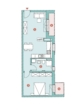 Grundriss 19.3.15 - !!! Mainz Zollhafen – Leben direkt am Wasser – helle 2-ZW mit Balkon !!!