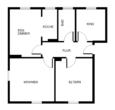Grundriss - Sanierte 2,5-Zimmerwohnung im Grünen!