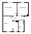 Grundriss - Schöne 2-Zimmerwohnung mit EBK!