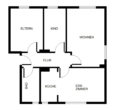 Grundriss - Gemütliche 2,5-Zimmerwohnung mit EBK!