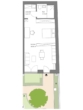 Grundriss_61b1 - Erstbezug – Moderne, funktionale 1-Zi-LOFT-Wohnung im EG mit kleinem Gartenanteil