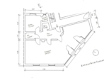 Grundriss EG links - 92 m² Gewerbefläche in Ecklage Mörfelder Landstr /Schweizer Str – veredelter Rohbau, frei gestaltbar