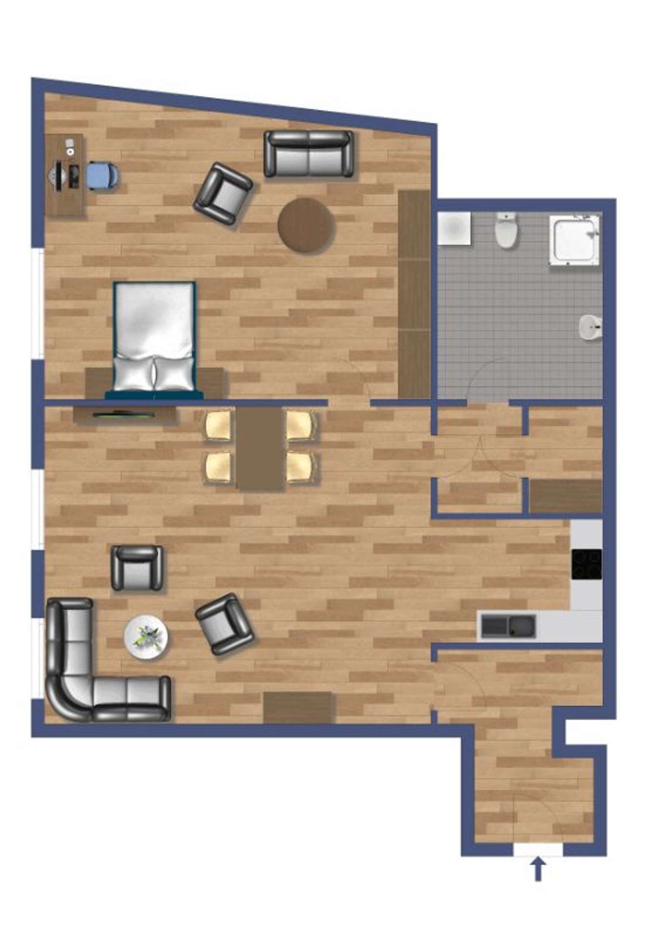 Top City Lage! Schöne 2-Zimmerwohnung in Mülheim an der Ruhr, Viktoriastraße 16-18, 45468 Mülheim an der Ruhr, Etagenwohnung