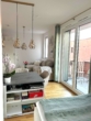 Wohnzimmer - !!! Mainz Zollhafen – Leben am Wasser – funktionales 1-Zi-Apartment mit Balkon !!!