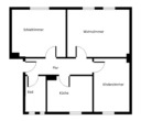 Grundriss - Schöne 3-Zimmerwohnung mit Dusche und EBK!